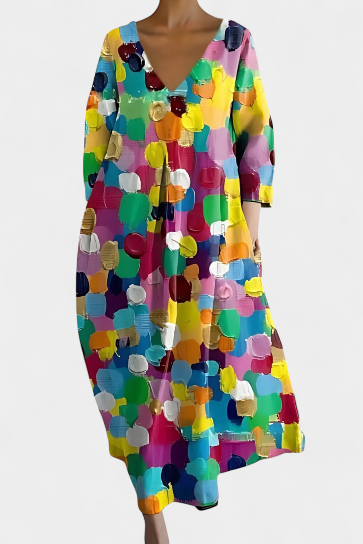Isalinde | Abito V-neck Comodo