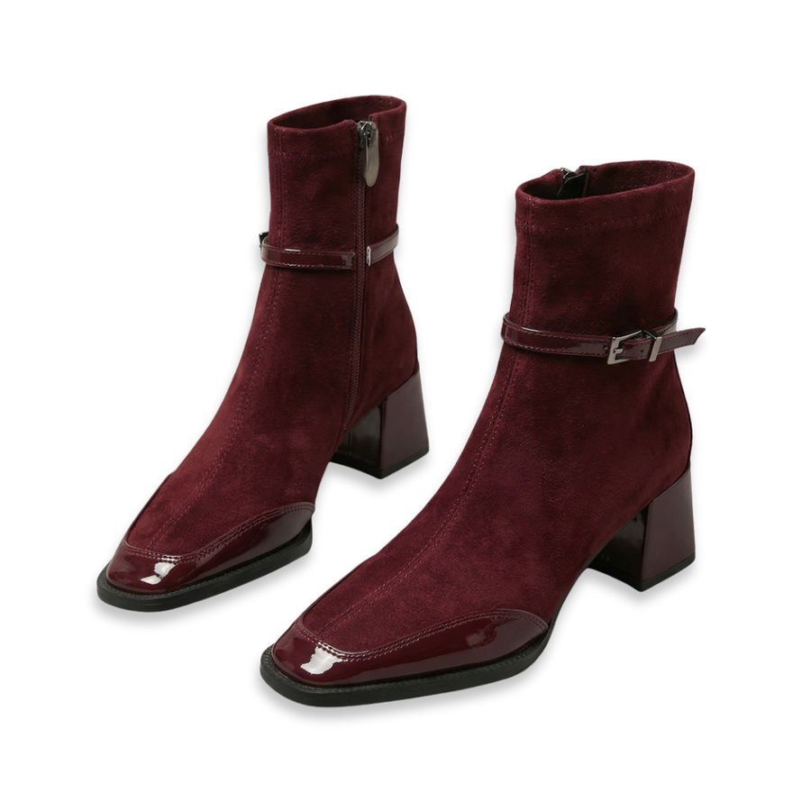 Romany | Stivaletti Eleganti in Eco-Suede con Tacco Medio