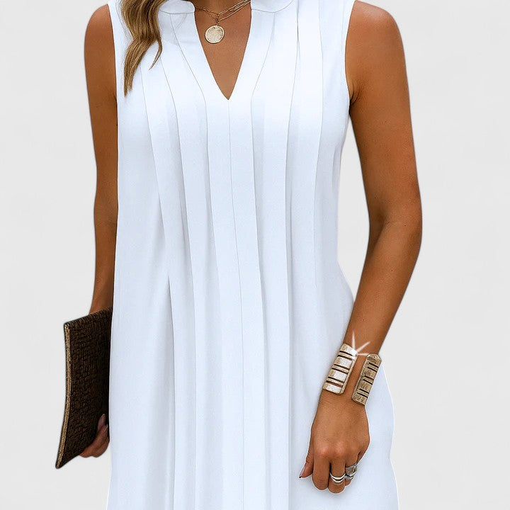 Clarhild™ | Abito Elegante e Flattering con Scollatura a V
