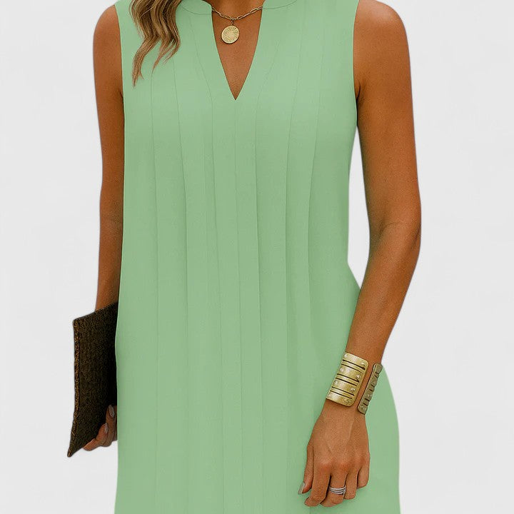 Clarhild™ | Abito Elegante e Flattering con Scollatura a V