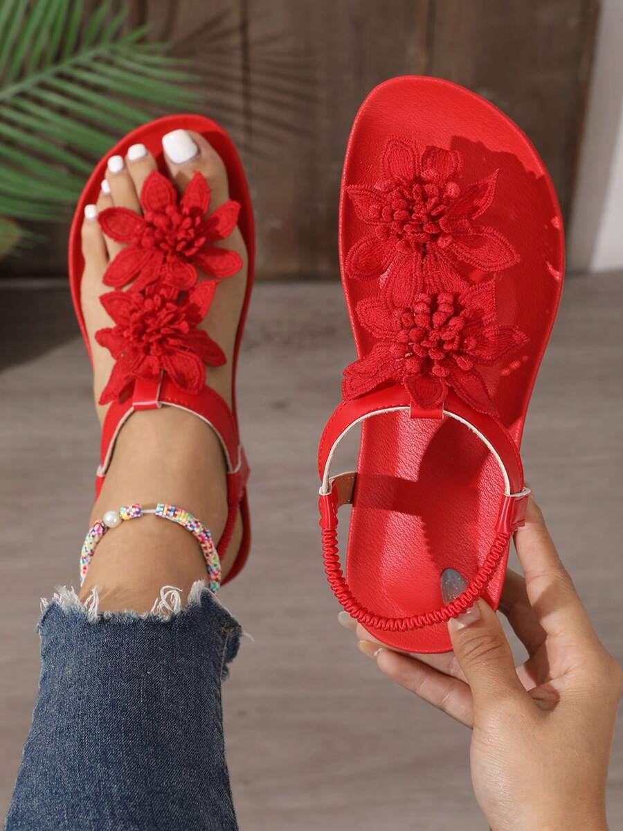 Floréa | Sandali Ortottici con Fiori Applicati