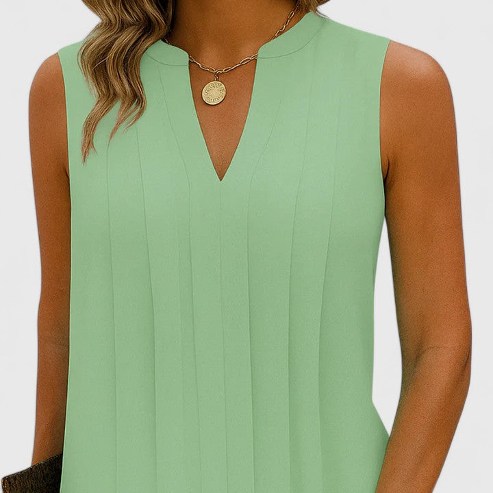 Clarhild™ | Abito Elegante e Flattering con Scollatura a V