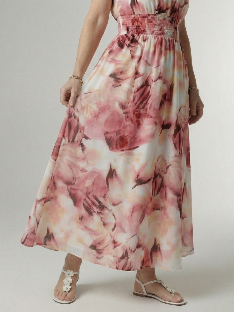 Sylin | Abito Midi con Scollo All'Americana