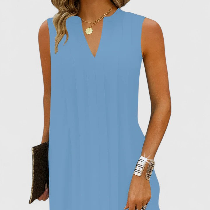 Clarhild™ | Abito Elegante e Flattering con Scollatura a V