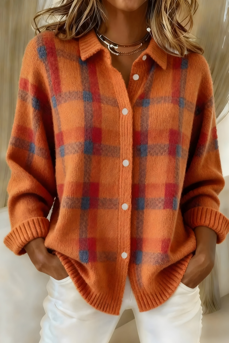 Anna™ | Cardigan in Maglia Morbida a Quadri