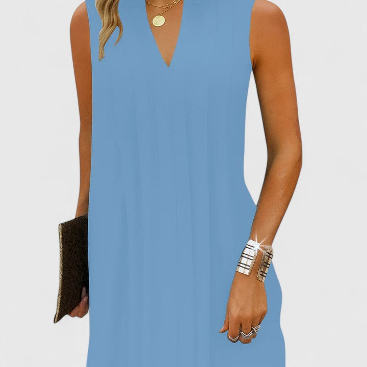 Clarhild™ | Abito Elegante e Flattering con Scollatura a V