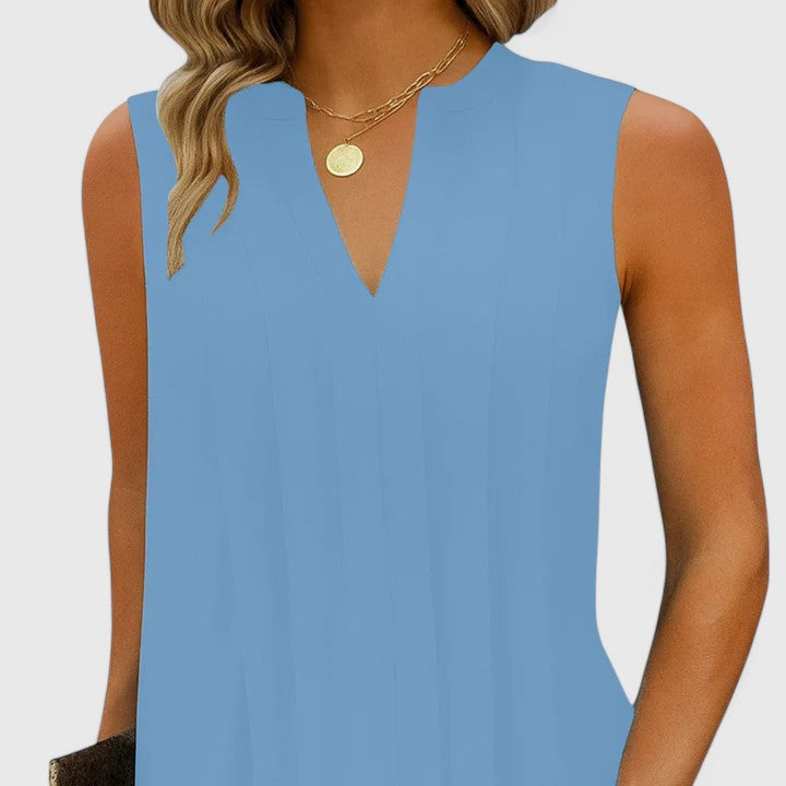 Clarhild™ | Abito Elegante e Flattering con Scollatura a V