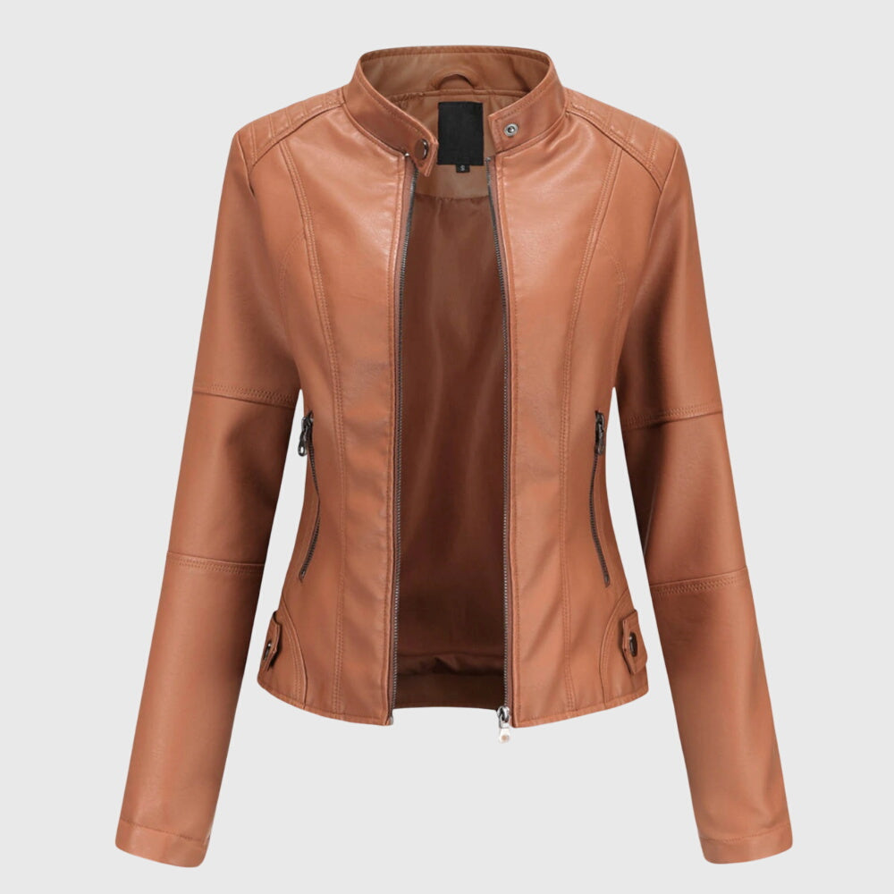 Giorgina™ - Giacca di Pelle Elegante per Donne