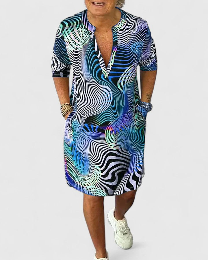 Helinae™ | Abito V-neck Sofisticato