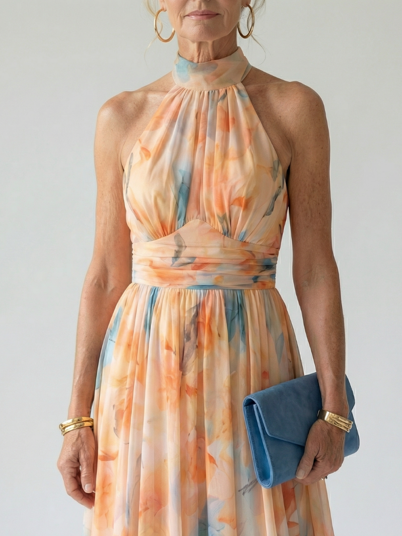 Elin | Abito Midi con Scollo Halter