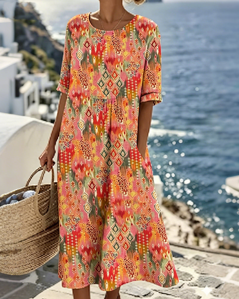 Emma | Abito Midi Vintage Floreale