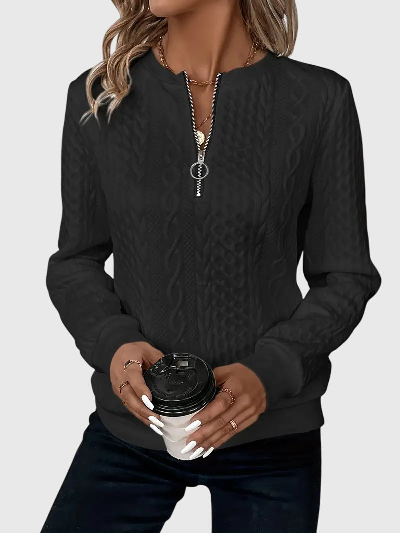 Nora™ | Maglione con Zip