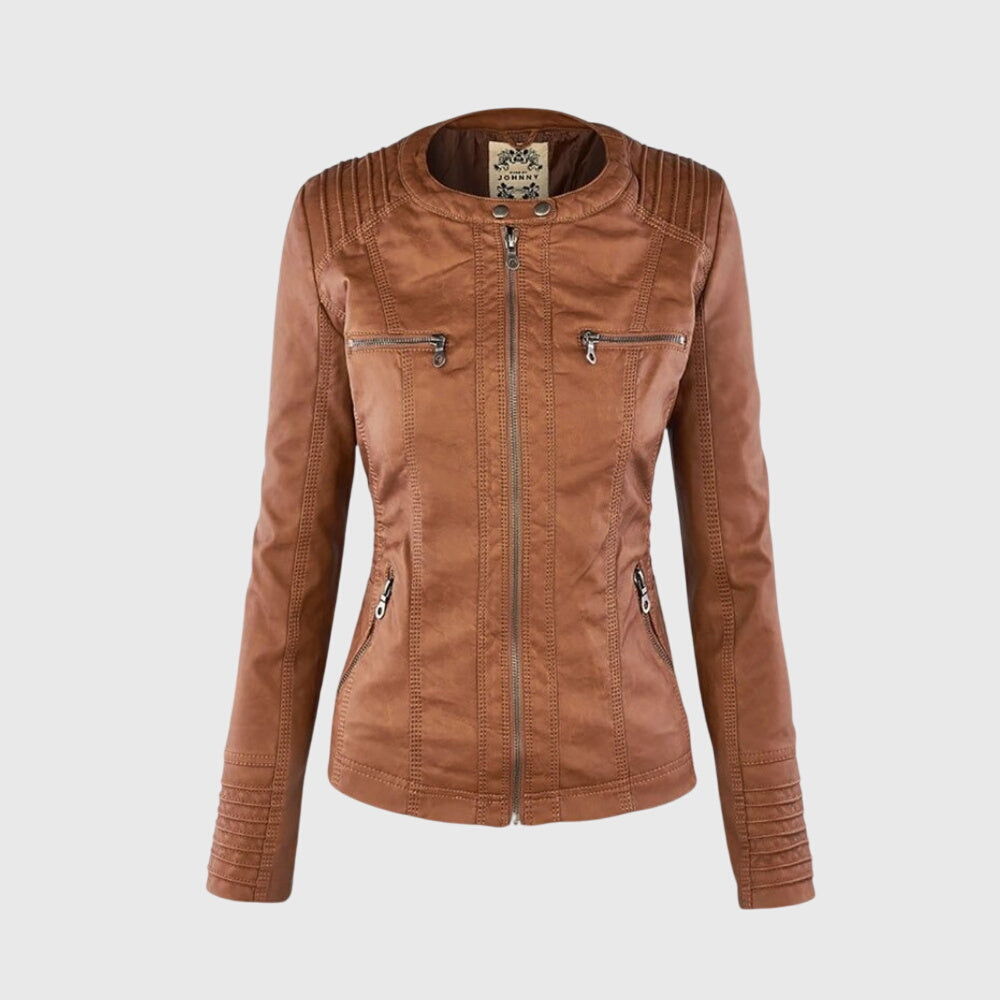 KAROLINE™ La giacca in pelle elegante e unica