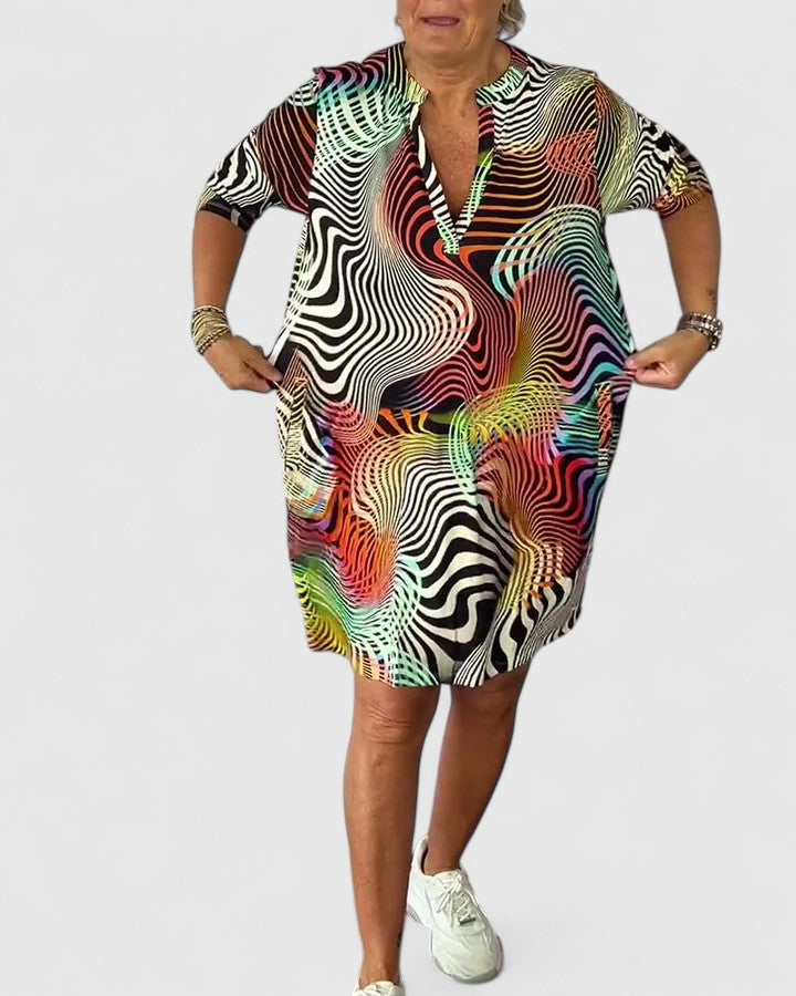 Helinae™ | Abito V-neck Sofisticato
