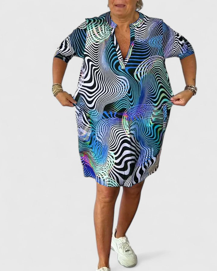 Helinae™ | Abito V-neck Sofisticato