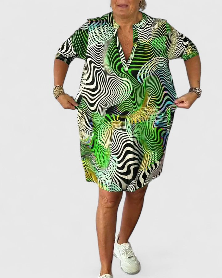 Helinae™ | Abito V-neck Sofisticato