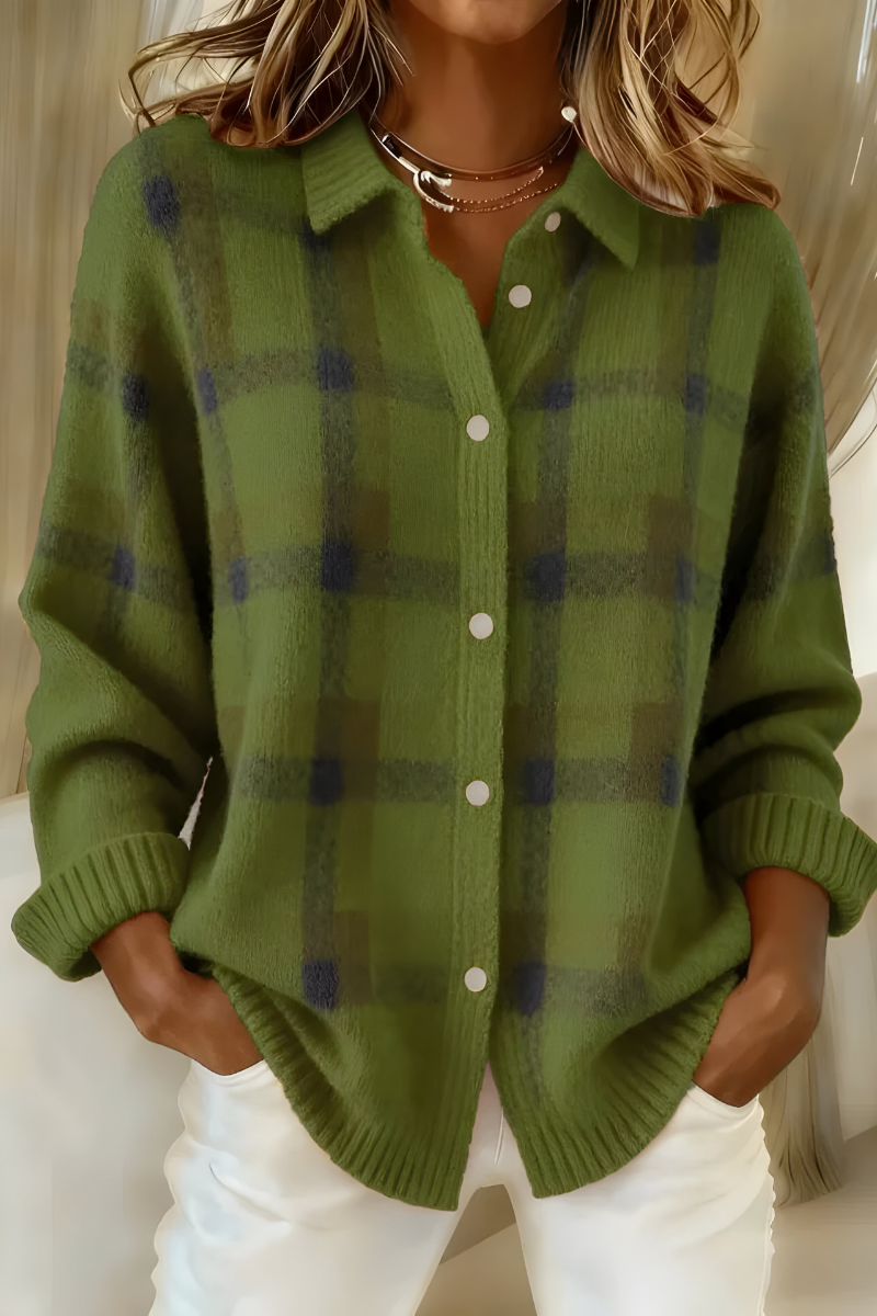 Anna™ | Cardigan in Maglia Morbida a Quadri