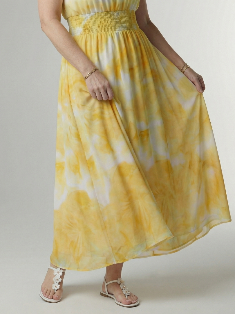 Sylin | Abito Midi con Scollo All'Americana
