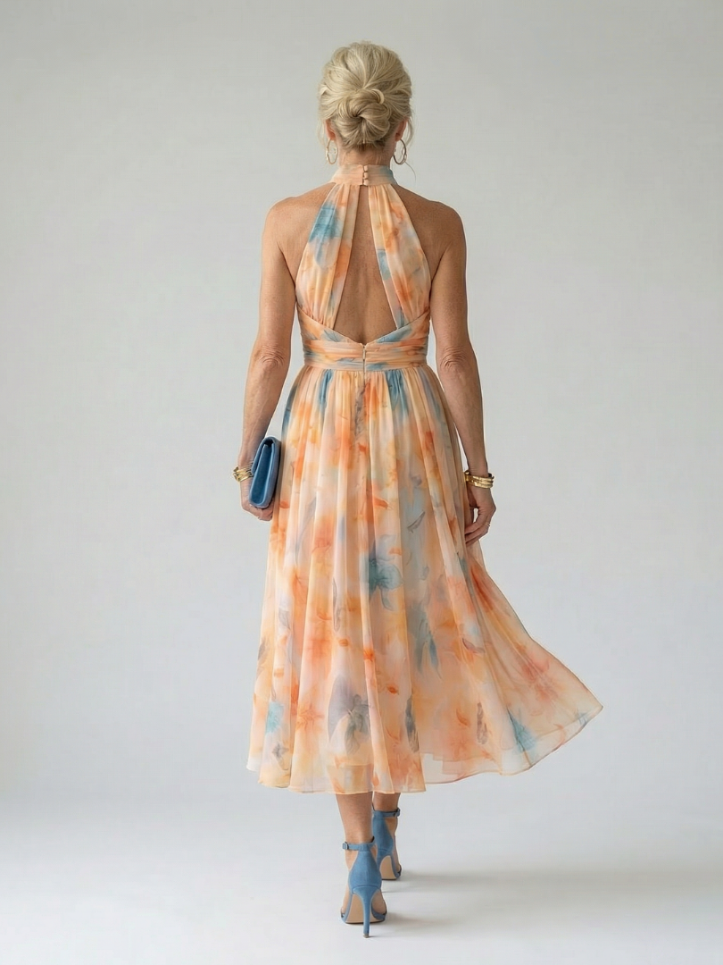 Elin | Abito Midi con Scollo Halter