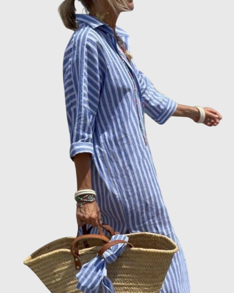 Ellen™ | Abito Striato Classico