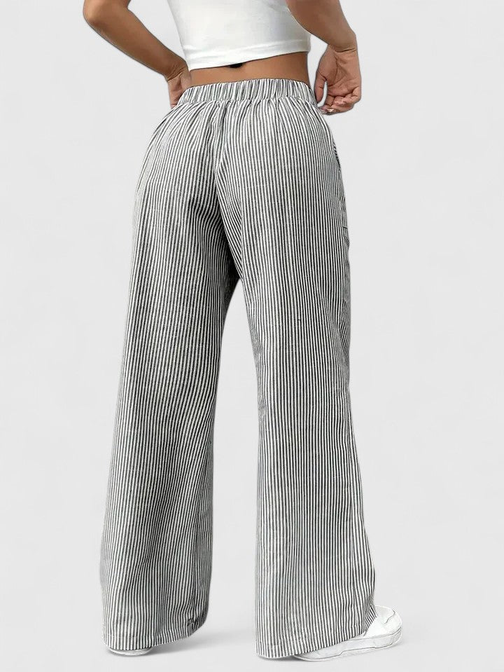 Noemi | Pantaloni Palazzo a Righe