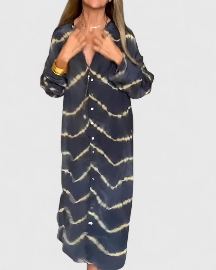 Amelie™ | Elegante Vestito Maxi a Righe Boho