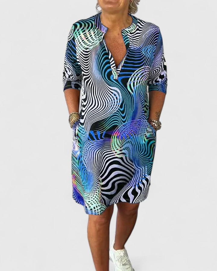 Helinae™ | Abito V-neck Sofisticato