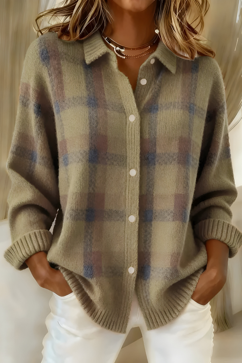 Anna™ | Cardigan in Maglia Morbida a Quadri