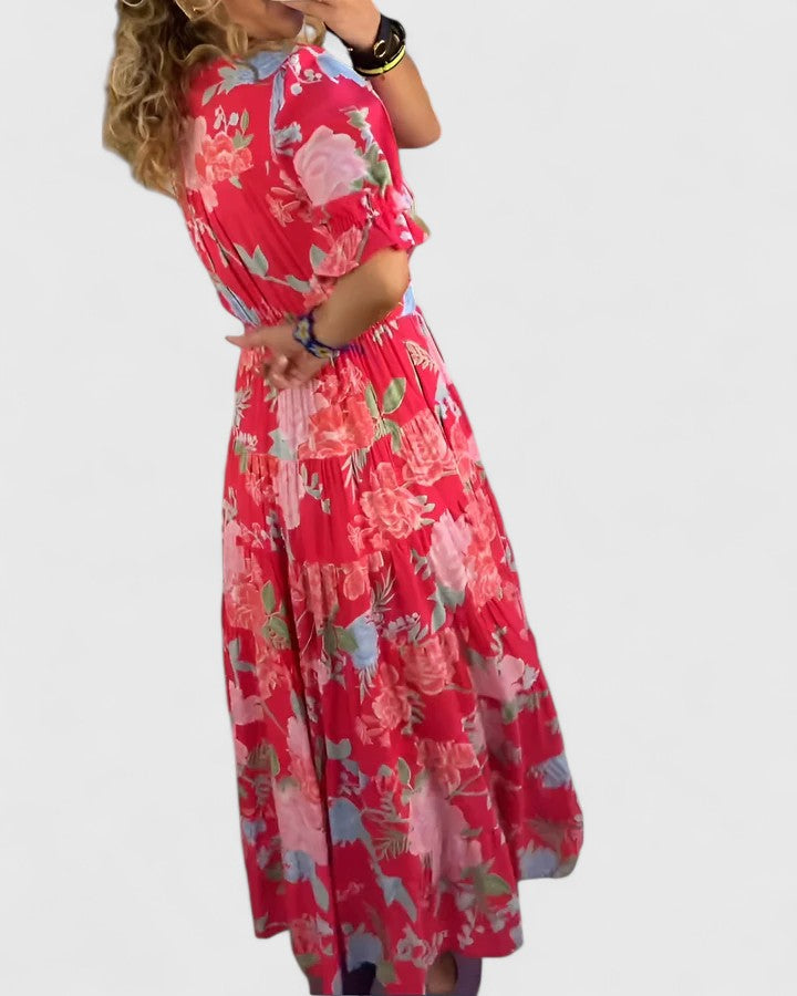 Minelda | Elegante Abito Estivo con Scollatura a V