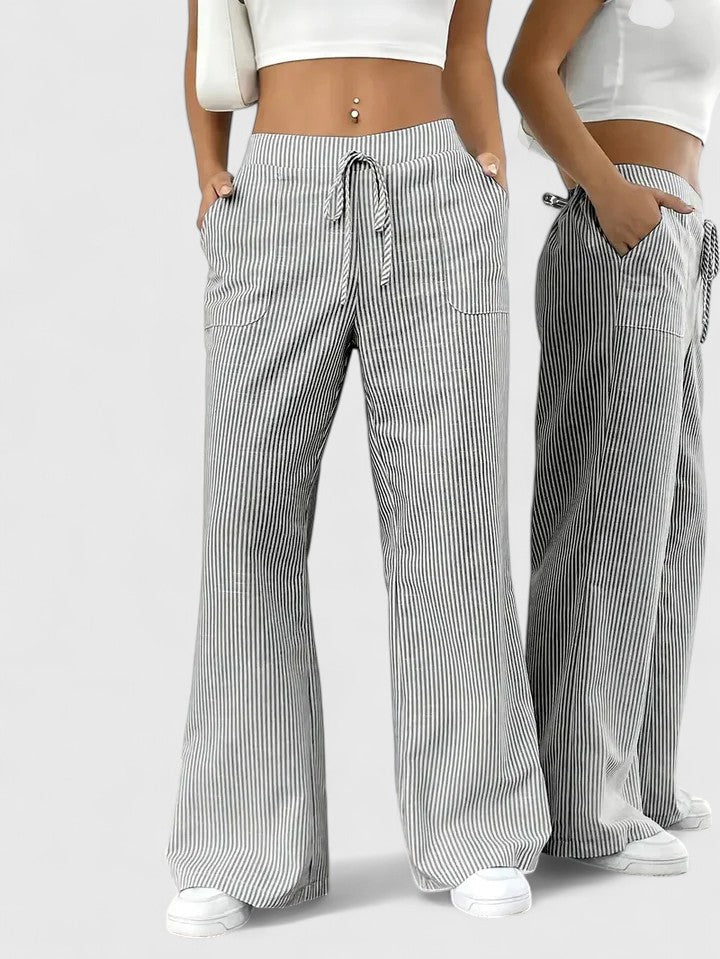 Noemi | Pantaloni Palazzo a Righe