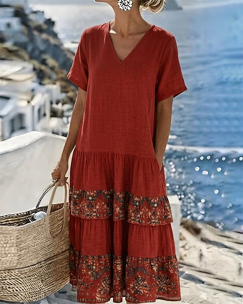 Martina | Abito Midi Vintage Floreale
