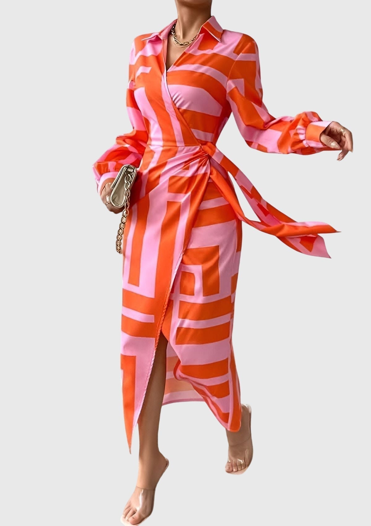 Everly™ | Abito Avvolgente Elegante con Stampa