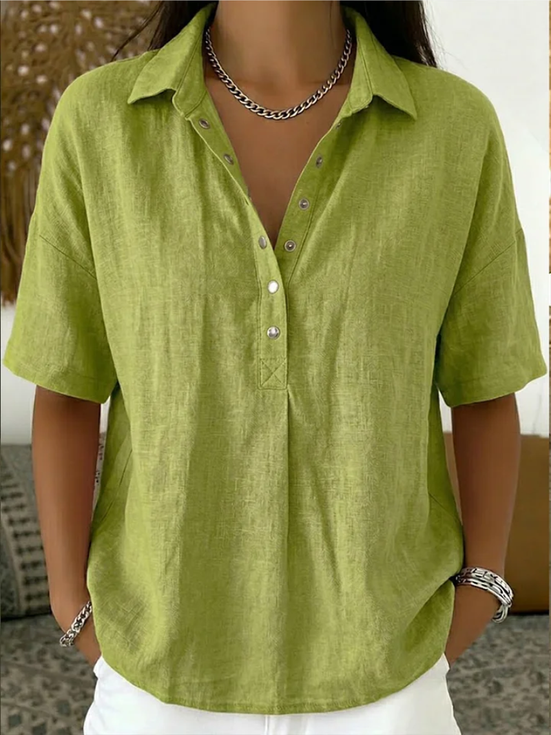 Giada Roma® | Blusa con colletto e dettaglio dei bottoni