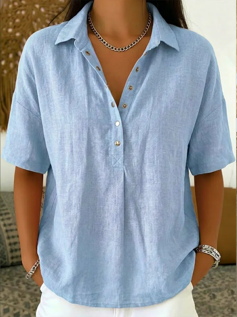 Giada Roma® | Blusa con colletto e dettaglio dei bottoni