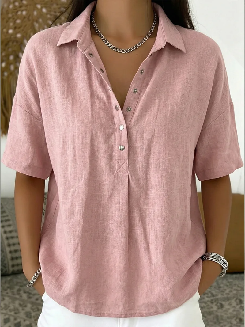 Giada Roma® | Blusa con colletto e dettaglio dei bottoni