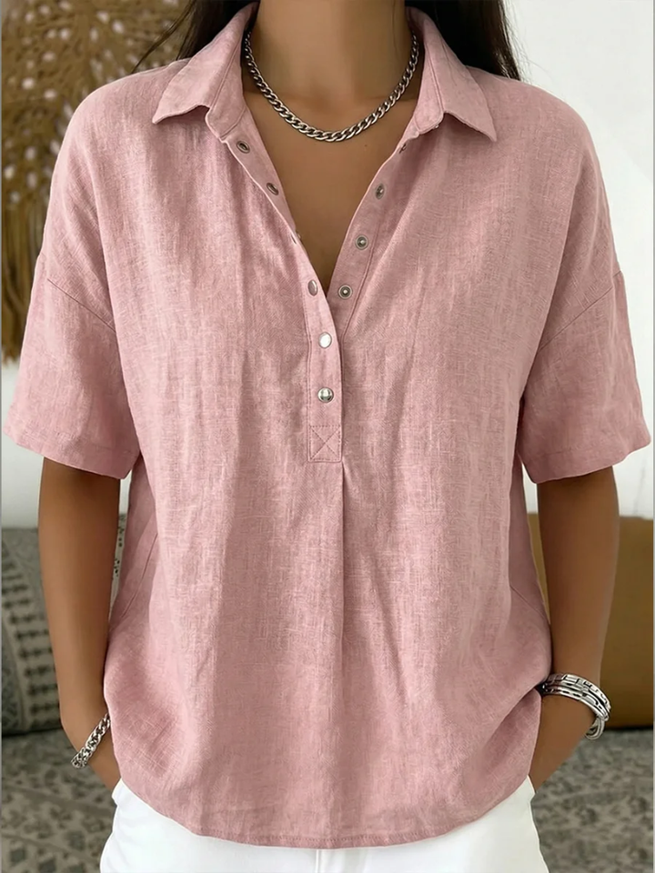 Giada Roma® | Blusa con colletto e dettaglio dei bottoni