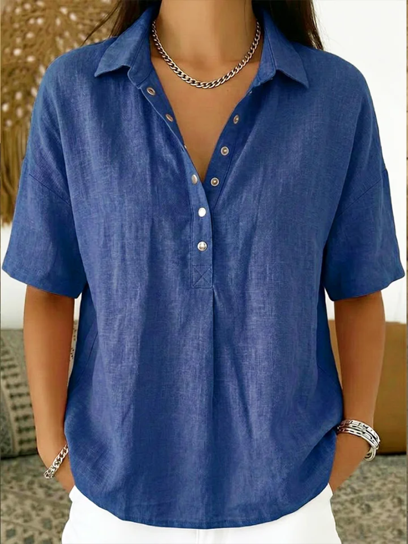 Giada Roma® | Blusa con colletto e dettaglio dei bottoni