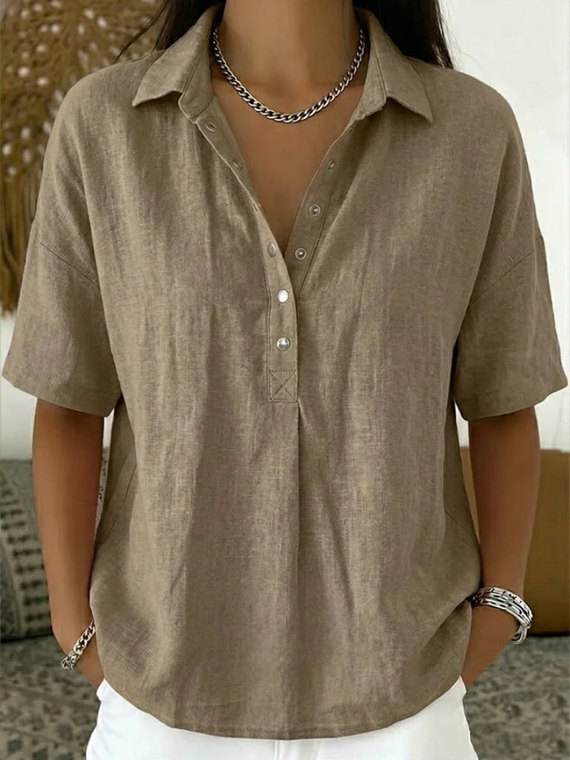 Giada Roma® | Blusa con colletto e dettaglio dei bottoni