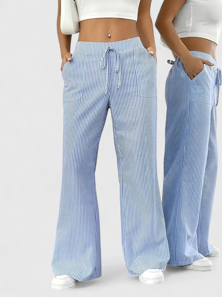 Noemi | Pantaloni Palazzo a Righe