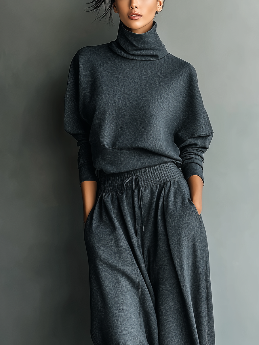 Carlotta - Insieme in Maglia con Pantalone Ampio