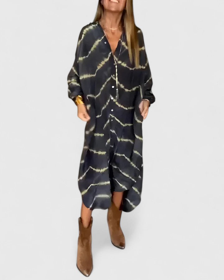 Amelie™ | Elegante Vestito Maxi a Righe Boho