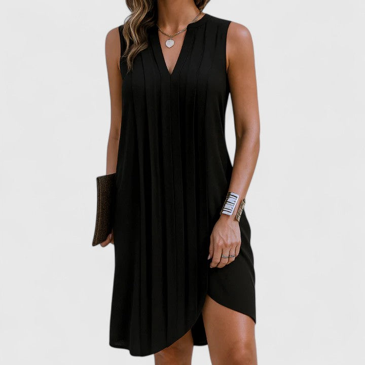 Clarhild™ | Abito Elegante e Flattering con Scollatura a V