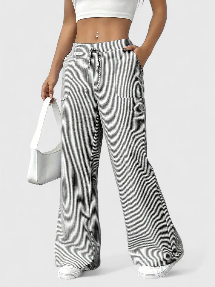 Noemi | Pantaloni Palazzo a Righe