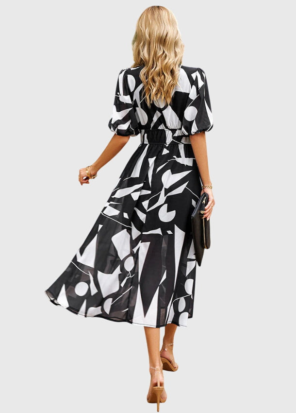 Merlin™ | Abito Midi Floreale Flattering
