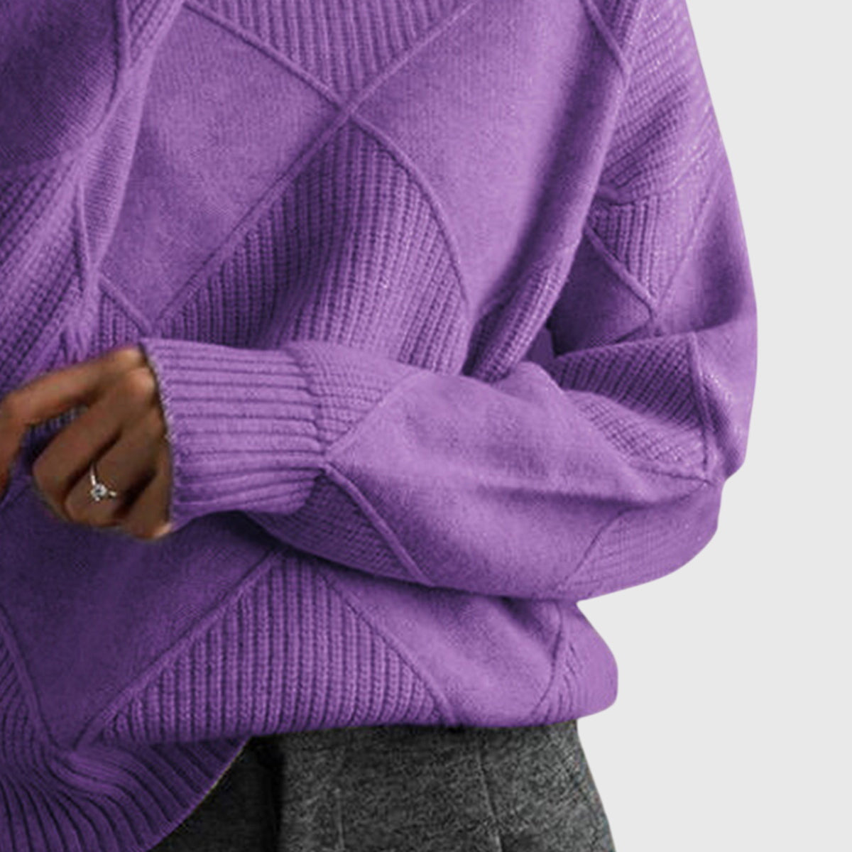 Angela™ - Maglione a Collo Alto