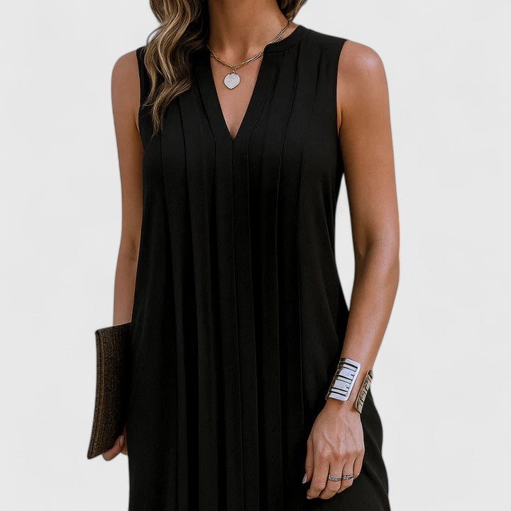 Clarhild™ | Abito Elegante e Flattering con Scollatura a V