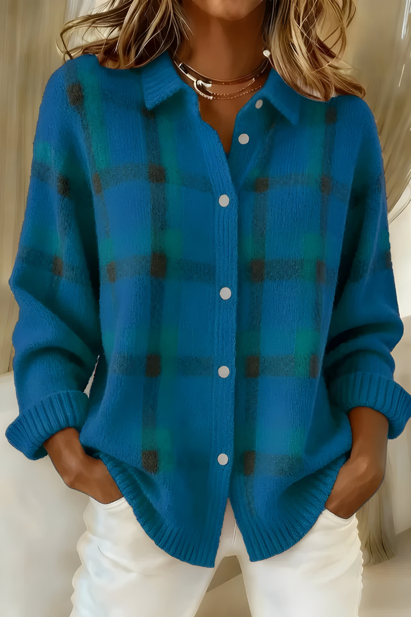Anna™ | Cardigan in Maglia Morbida a Quadri