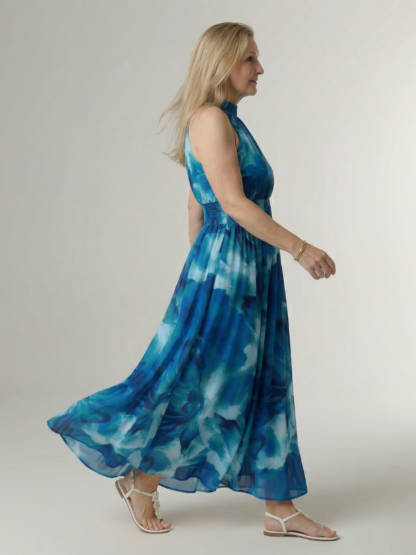 Sylin | Abito Midi con Scollo All'Americana