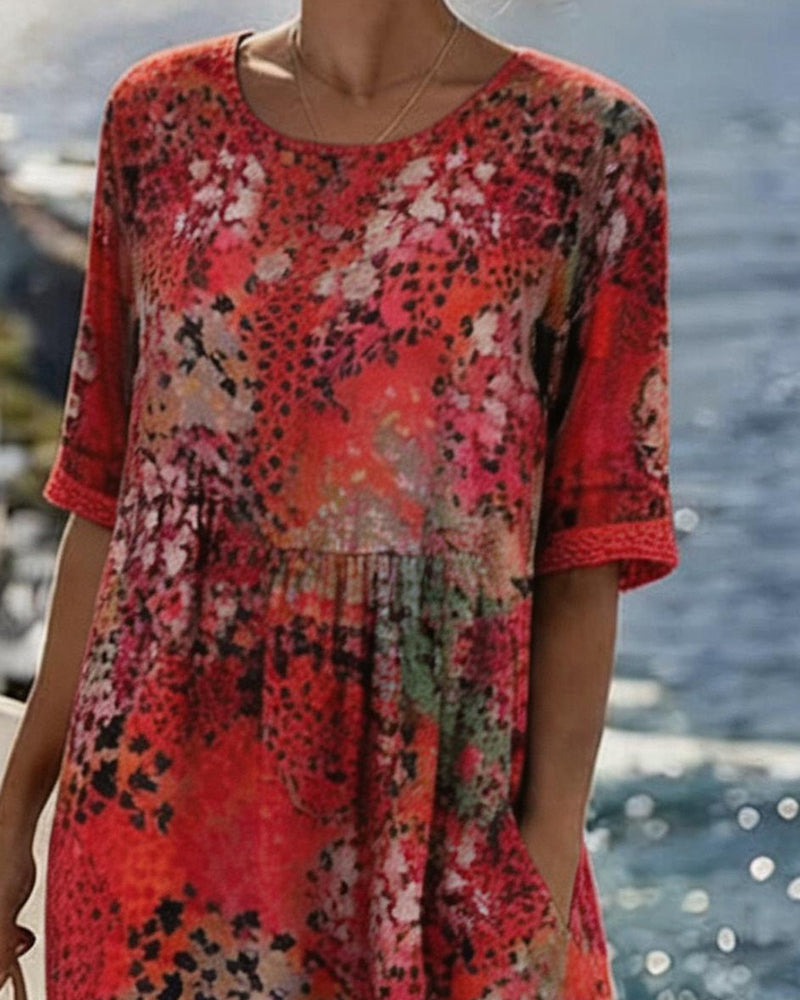 Paola | Abito Midi Eleganza Retrò