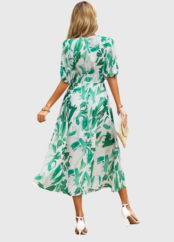 Merlin™ | Abito Midi Floreale Flattering